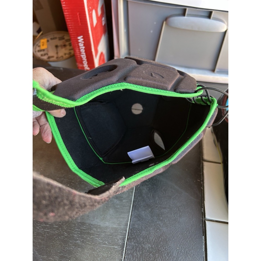 Rugby Scrum Cap Headguard Adult Large L Black Green IRB Approved Padded